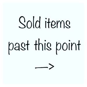 Sold items past this point